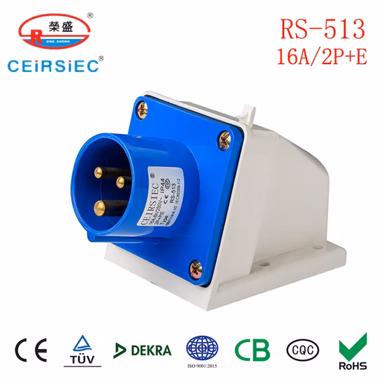 16A 250V IP44 промышленная вилка с однофазной подвижной вилкой хорошего качества по европейскому стандарту