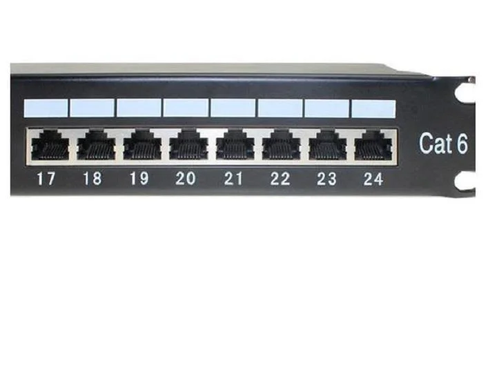 Optical Fiber CAT6 1u/2u Black Patch Panel