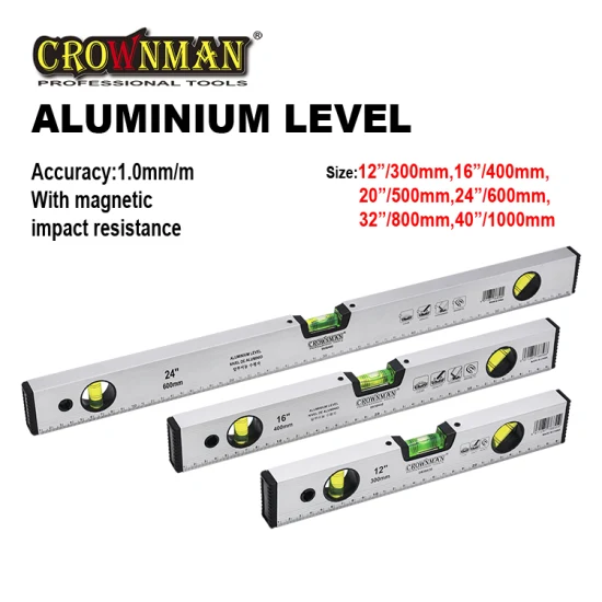 Уровень Crownman из алюминиевого сплава с точностью 1 мм/м для измерения