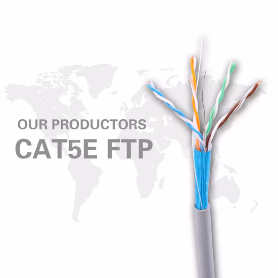 Кабели Ethernet Cat5/Cat5e/CAT6 из чистой меди, одножильные сетевые шнуры из бескислородной меди, UTP/FTP, для внутреннего/наружного применения, прямая поставка с завода
